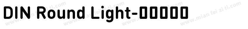 DIN Round Light字体转换